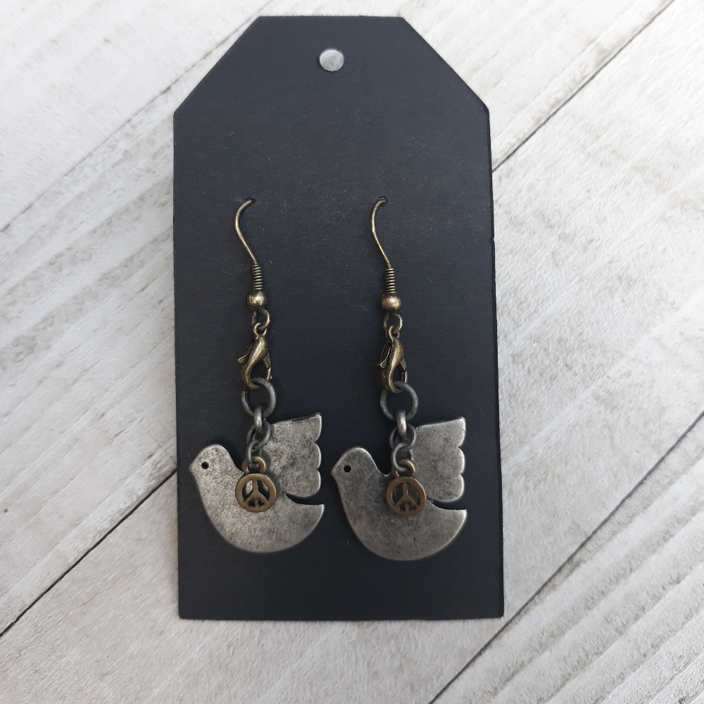 Dove and Peace Earrings